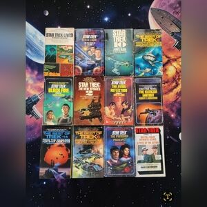 (Lot Of 12) Assorted Various STAR TREK Vintage Paperback Novels And Publications